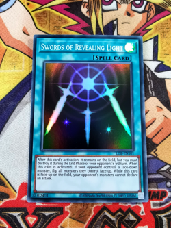 Swords of Revealing Light lob-en101 (NM+) Super Rare Yu-Gi-Oh! - Image 1