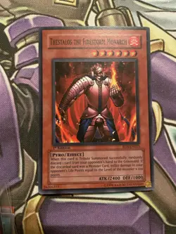 1st Edition Thestalos The Firestorm Monarch RDS-EN021 YuGiOh Super Rare - NM - Image 1