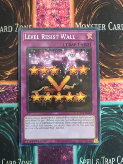 Yu-Gi-Oh! Level Resist Wall EGO1-EN005 1st Edition Super Rare NM - Image 1