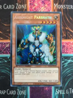 Yu-Gi-Oh! Airknight Parshath SBCB-EN132 1st Edition Secret Rare NM - Image 1