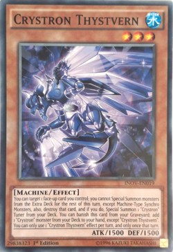 Crystron Thystvern - INOV-EN019 - Common - 1st Edition - Yugioh TCG Card - Image 1