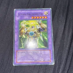 Yugioh Elemental Hero Thunder Giant DPI-ENO11 Ultimate Rare 1st Edition NM - Image 1
