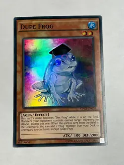 YUGIOH EURO Dupe Frog OP03-EN005 Super Rare NM - Image 3