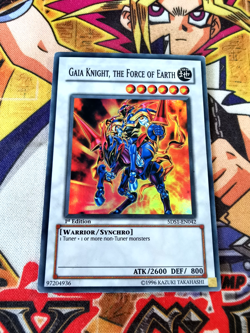 Gaia Knight, the Force of Earth 5ds1-en042 1st Edition (MP) Super Rare Yu-Gi-Oh! - Image 1