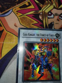 Gaia Knight, the Force of Earth 5ds1-en042 1st Edition (MP) Super Rare Yu-Gi-Oh! - Image 2