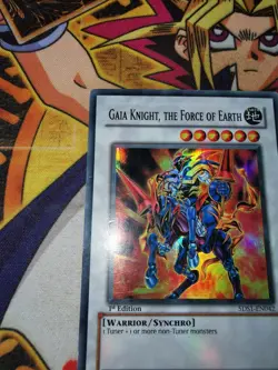 Gaia Knight, the Force of Earth 5ds1-en042 1st Edition (MP) Super Rare Yu-Gi-Oh! - Image 3