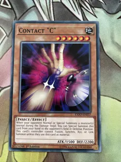 EXFO-EN037 Yugioh Contact "C" 1st edition Common - Image 1