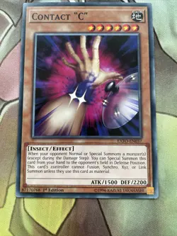 EXFO-EN037 Yugioh Contact "C" 1st edition Common - Image 3