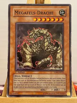 Megafels-Drache TLM-DE015 Super Rare Deutsch VG YUGIOH - Image 1