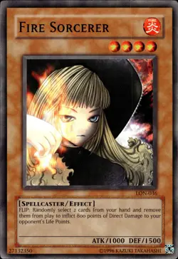 Fire Sorcerer - LON-036 - NM - YuGiOh - Image 1