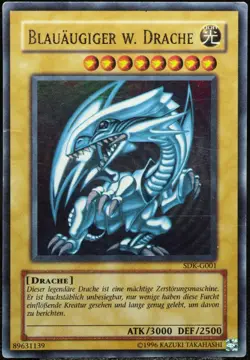 Yu-Gi-Oh! Blauaugiger W. Drache SDK-G001 Ultra Rare [PL] Deck Kaiba | DE 2002 - Image 1