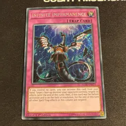 YUGIOH INFINITE IMPERMANENCE SECRET RARE FLOD-EN077 1ST EDITION - Image 1