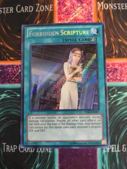 Yu-Gi-Oh! Forbidden Scripture PRIO-EN067 Unlimited Secret Rare NM - Image 1