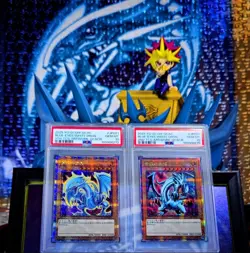 YUGIOH JAPANESE BLUE EYES WHITE DRAGON QCSR QCAC-JP021 PSA 10 FULL SET - Image 2