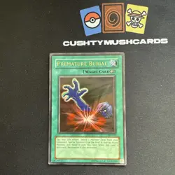 YUGIOH PREMATURE BURIAL ULTRA RARE PSV-037 DAMAGED - Image 1