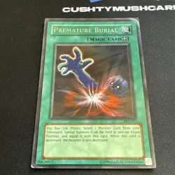 YUGIOH PREMATURE BURIAL ULTRA RARE PSV-037 DAMAGED - Image 2