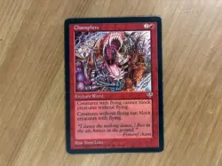 1996 CHAOSPHERE, Vintage MTG Mirage Edition, Red, RESERVED LIST - Image 1