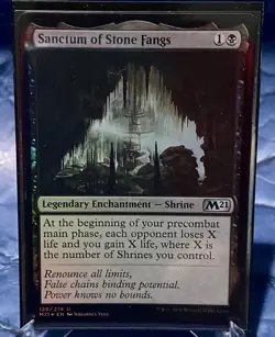 Sanctum of Stone Fangs Core Set 2021 Legendary Enchantment Foil 120/274 Mint - Image 1