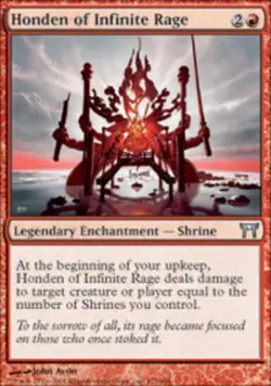 [1x] Honden of Infinite Rage - Foil Slight Play, English Champions of Kamigawa M - Image 1