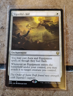 MTG Sigarda's Aid With Arm For Battle Commander Legends Deck - Near Mint! - Image 2