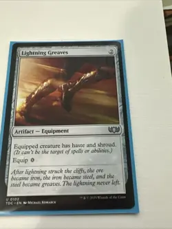 Lightning Greaves Commander: Tarkir: Dragonstorm Regular - Image 1