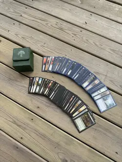 Lot Of 155 Magic The Gathering Cards+Ultra Pro Card Holder, 2013 And Older - Image 1