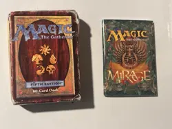 magic the gathering 5th edition Starter Deck and Mirage rule book 1997 - Image 1