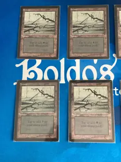 MTG Set of 10 Beta Limited Swamp C Two Branches Magic: The Gathering Played - Image 2