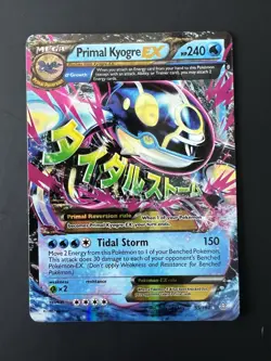 Primal Kyogre-EX MEGA (55/160) - Primal Clash, Holo Rare Pokemon Card - Image 1