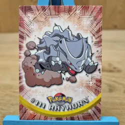 Rhyhorn #111 Topps Series 2 Blue Back Card Non Holo - Image 1