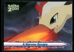 A Narrow Escape 53 Pokemon The Movie 2000 Topps Pokemon Card Blue Logo NM - Image 1