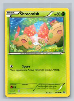 Shroomish #15/160 XY - Primal Clash Common - Pokemon Cards E6 - Image 1