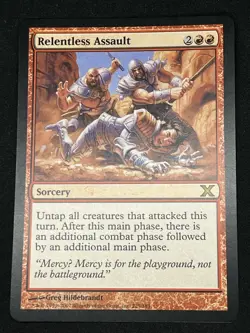 Magic the Gathering MTG Relentless Assault Red Core Set 10th Edition Rare - Image 1