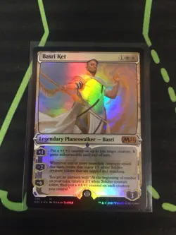 MTG Magic The Gathering Basari Ket Foil M21 Mythic Planeswalker White Commander - Image 1