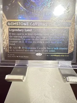 Gemstone Caverns (0016) Foil (Borderless) Edge of Eternities Mint - Image 2