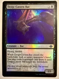 1x Deep-Cavern Bat - Foil NM-Mint, English The Lost Caverns of Ixalan MTG Magic - Image 1