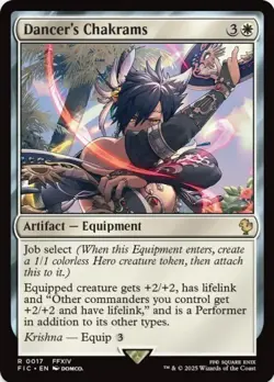 1 x Dancer's Chakrams - Final Fantasy Commander - LP - MTG - Image 1
