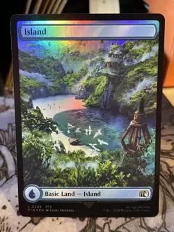 Island #298 FULL ART Final Fantasy Foil NM MTG Magic Card - Image 1