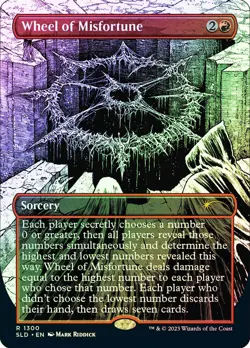 MTG FOIL Wheel of Misfortune Secret Lair 1300 Borderless - Secret Lair #1300 - Image 1