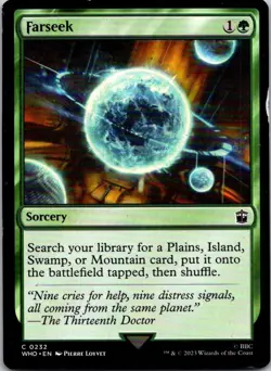 Magic the Gathering HP Farseek Doctor Who Commander MTG Free Shipping! - Image 1