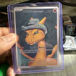 Charizard with Grey Felt Hat Pokemon x Van Gogh ACG Art Card - Image 1