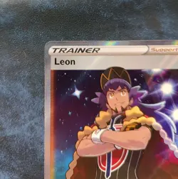 Leon 182/185 Trainer Vivid Voltage Holo Ultra Rare Pokemon Card Nintendo 2020 - Image 2