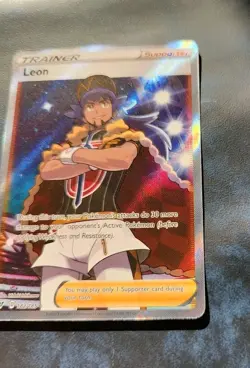 Leon 182/185 Trainer Vivid Voltage Holo Ultra Rare Pokemon Card Nintendo 2020 - Image 5