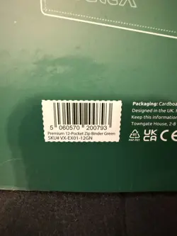 Vault X Premium 12 Pocket Exo-Tec Zip Binder Forest Green 480 Cards New - Image 2
