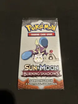 Pokemon TCG Sun & Moon Burning Shadows 3 Card Sample/Fun Pack Sealed New Rare - Image 1
