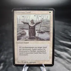 Consecrate Land Alpha Edition MTG HP Magic Trading Card Vintage 🌟🃏 - Image 1