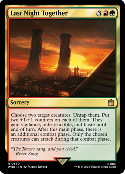 Last Night Together (140) FOIL Doctor Who NM Sorcery Rare MAGIC CARD ABUGames - Image 1