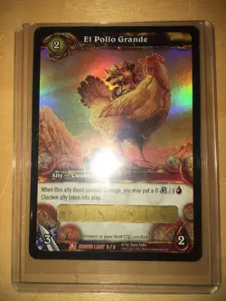 El pollo grande/Magic rooster loot card World of Warcraft new and unused - Image 1