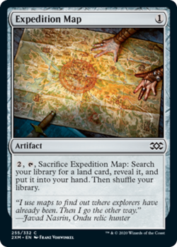Expedition Map FOIL Double Masters NM Artifact Common MAGIC MTG CARD ABUGames - Image 1