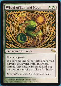 Wheel of Sun and Moon Shadowmoor NM White Green Rare CARD (297894) ABUGames - Image 1